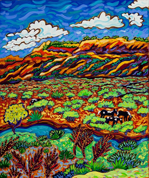 Click here to view Grazing by the Gorge by Cathy Carey