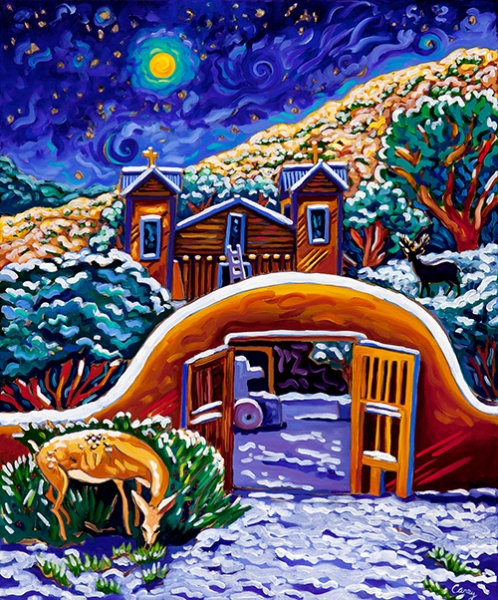 Silent Night Chimayo by Cathy Carey