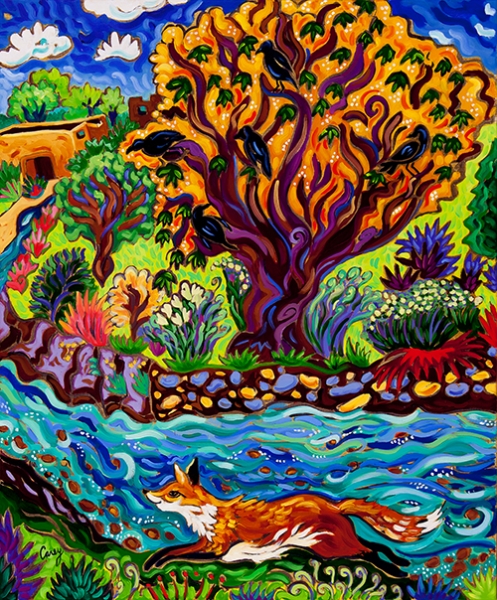 Running River, Running Fox by Cathy Carey