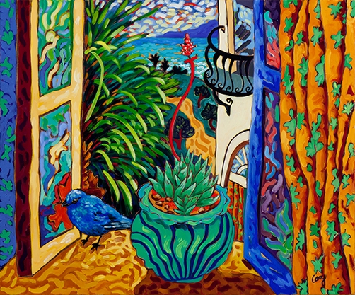 Spring Equinox: Matisse Windows Series by Cathy Carey
