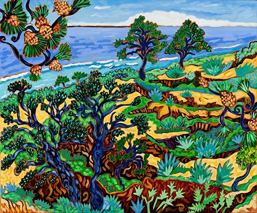Torrey Pines Overlook by Cathy Carey