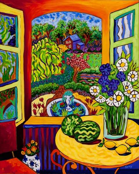 Watermelon Window by Cathy Carey