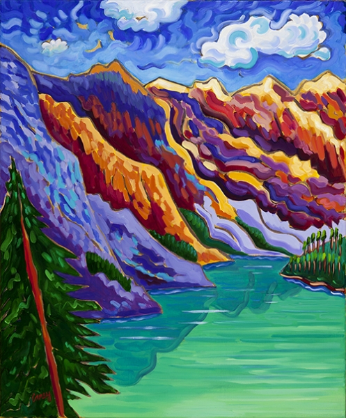 Valley of Ten Peaks by Cathy Carey