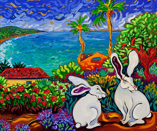 March Hares by Cathy Carey
