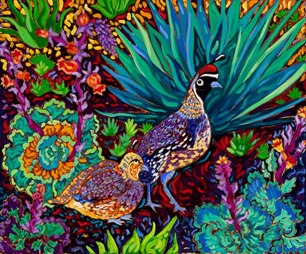 Couple of Quail by Cathy Carey