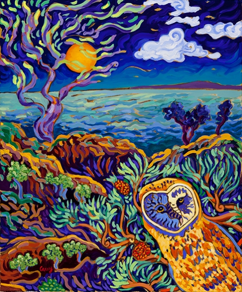 Sunrise Moonset by Cathy Carey