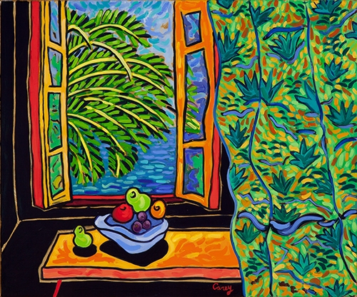 Palm Window - Matisse window series by Cathy Carey