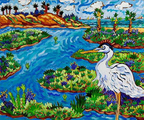 Lagoon Egret by Cathy Carey