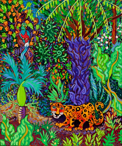 Mayan Jaguar by Cathy Carey