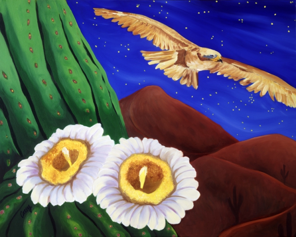 Flight of the Night Hawk by Cathy Carey