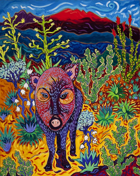 Javalina Habitat by Cathy Carey