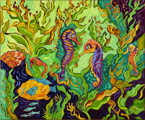 Seahorses by Cathy Carey