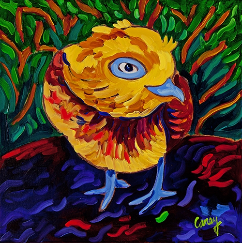 Quail Baby 1 by Cathy Carey