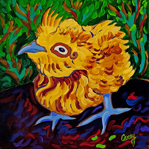 Quail Baby 3 by Cathy Carey