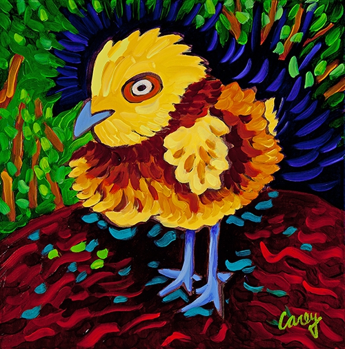Quail Baby 4 by Cathy Carey