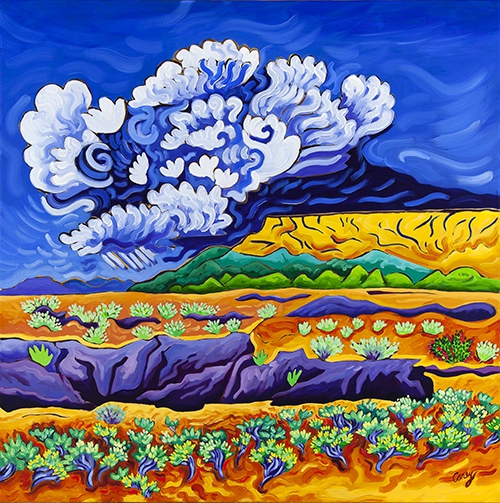 Rain on the Mesa by Cathy Carey