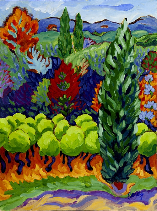 Roussillon Orchard Dance by Cathy Carey