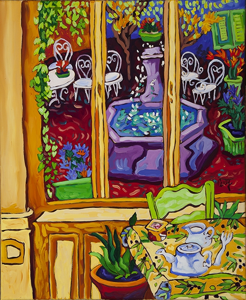 Breakfast at Chateau Fleuri by Cathy Carey