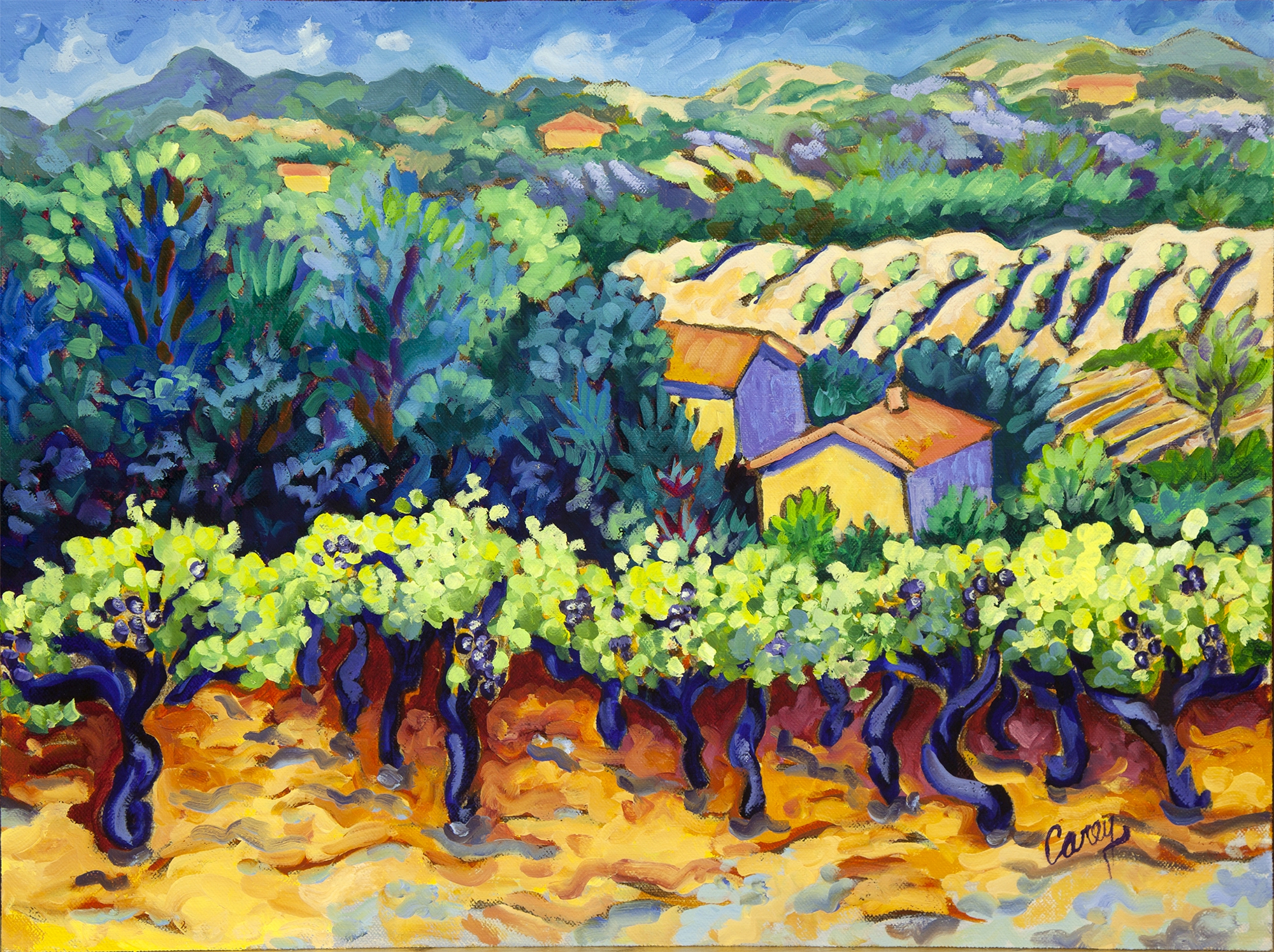 Cathie's Vineyard by Cathy Carey