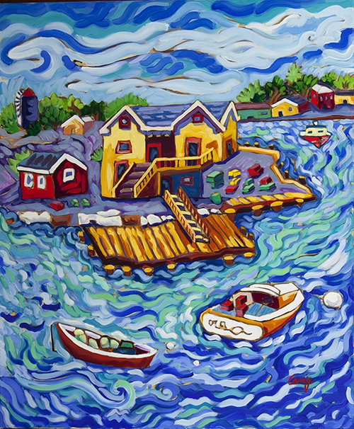 Island Harbor by Cathy Carey