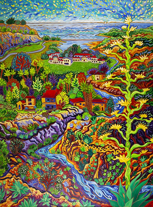 Where winter Waters Spill through La Costa to the Sea by Cathy Carey