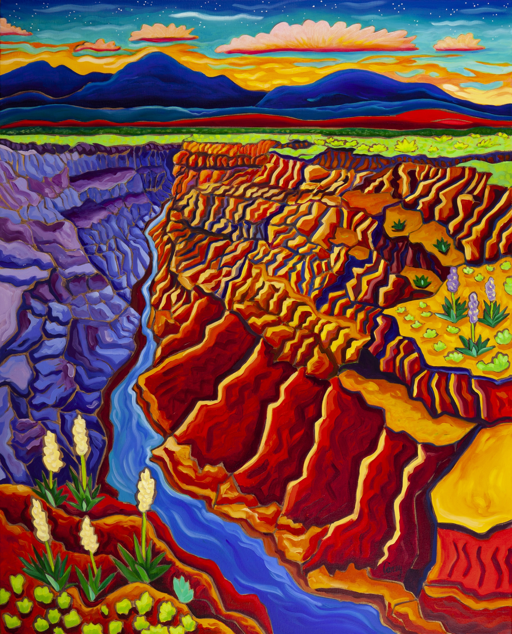 Glowing Gorge by Cathy Carey