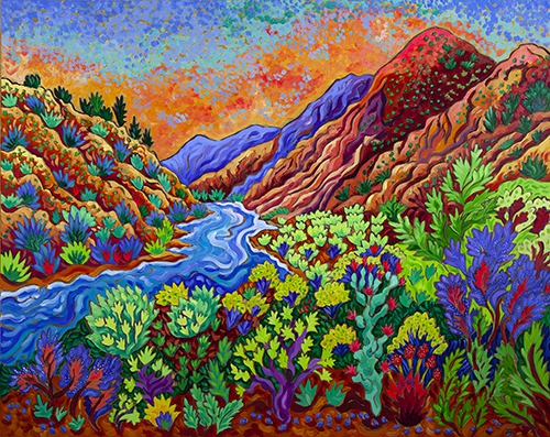 Glowing Along the River by Cathy Carey