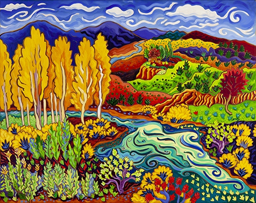 Sunlight on the River by Cathy Carey