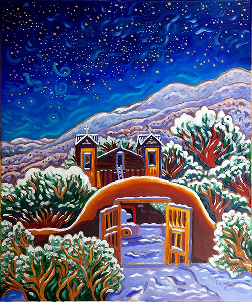 A Splendor of Stars above Chimayo by Cathy Carey