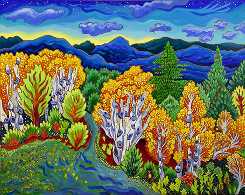 Eyes in the forest by Cathy Carey