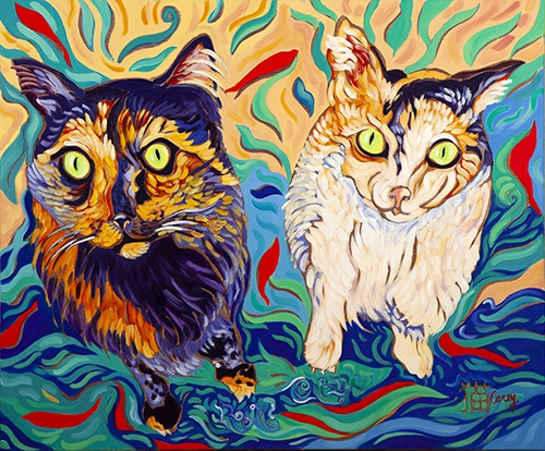 Chizu and Roshi for Niki by Cathy Carey