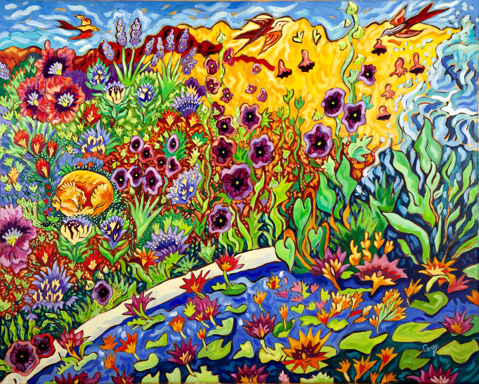 It's Sunny in the Garden by Cathy Carey