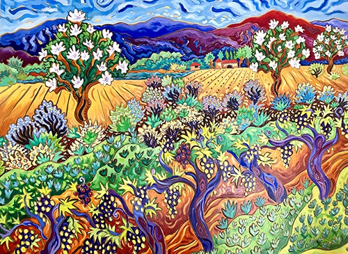 Adobe Orchard by Cathy Carey