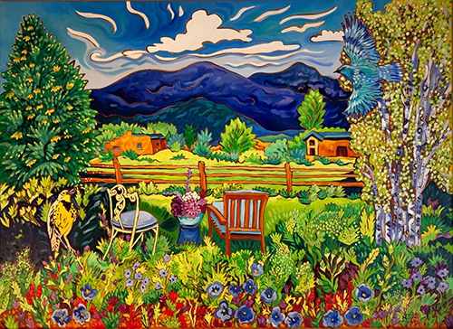 Out Where the Meadowlark Sings to the Pinon Jay by Cathy Carey