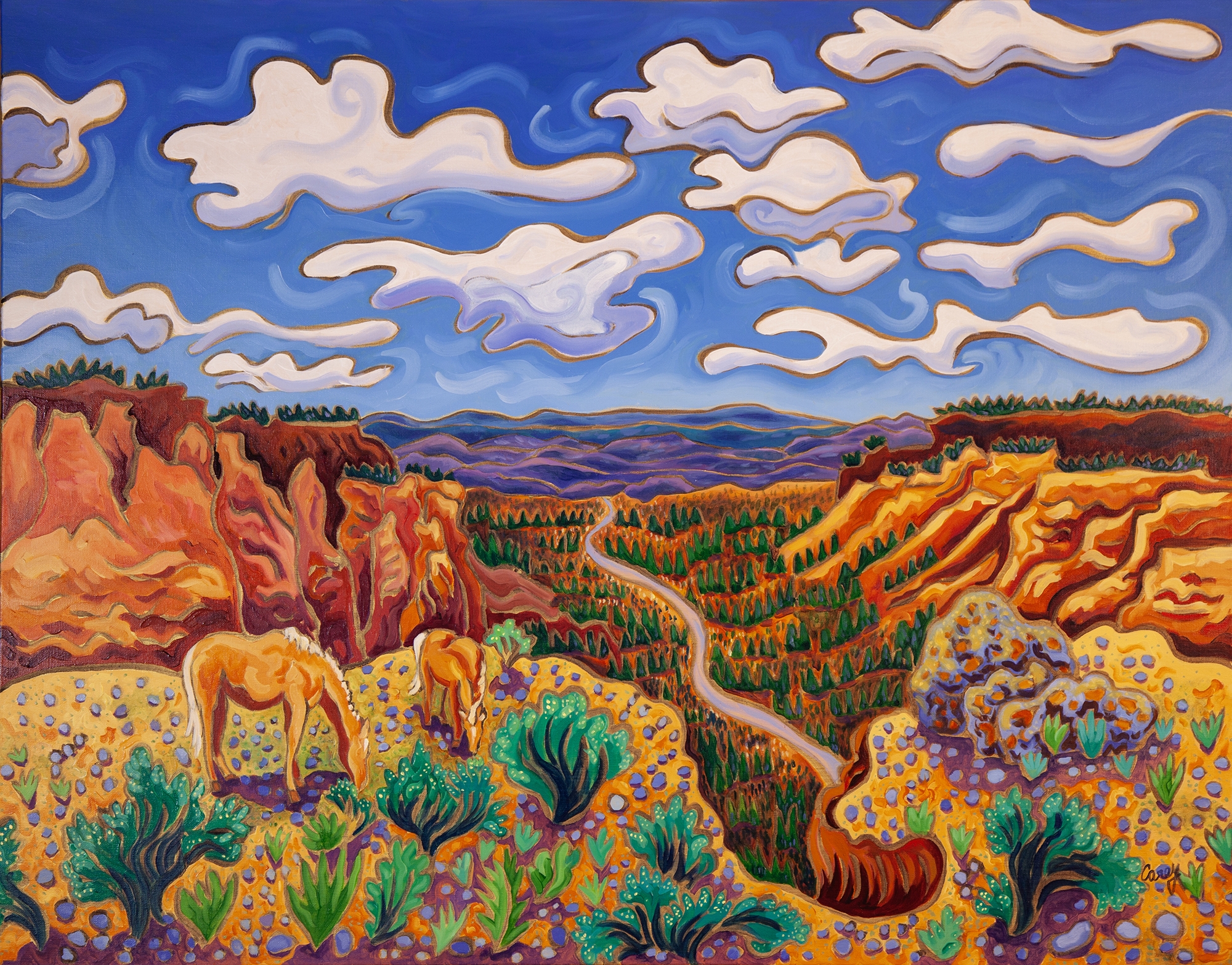 On Top of the Mesa by Cathy Carey