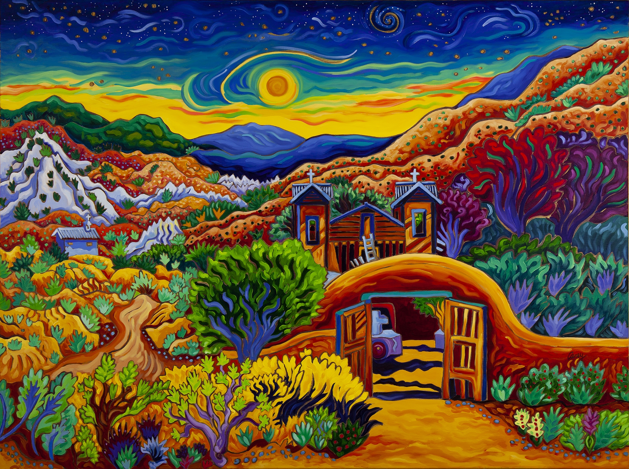 Click here to view The Road to Chimayo by Cathy Carey
