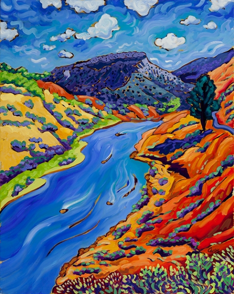 Rio Grande Heading to Taos by Cathy Carey